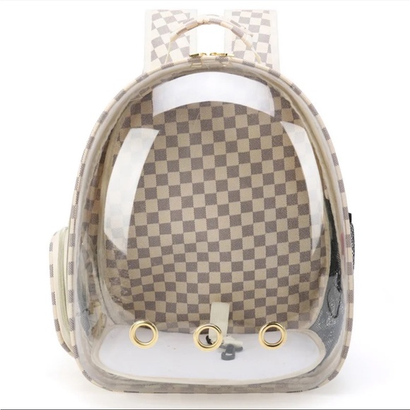(Last 1)❣️Luxury design checker pet carrier bubble pet bag - Picture 3 of 10